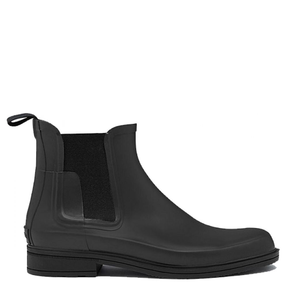 Hunter Men's Original Refined Chelsea Boot in Black