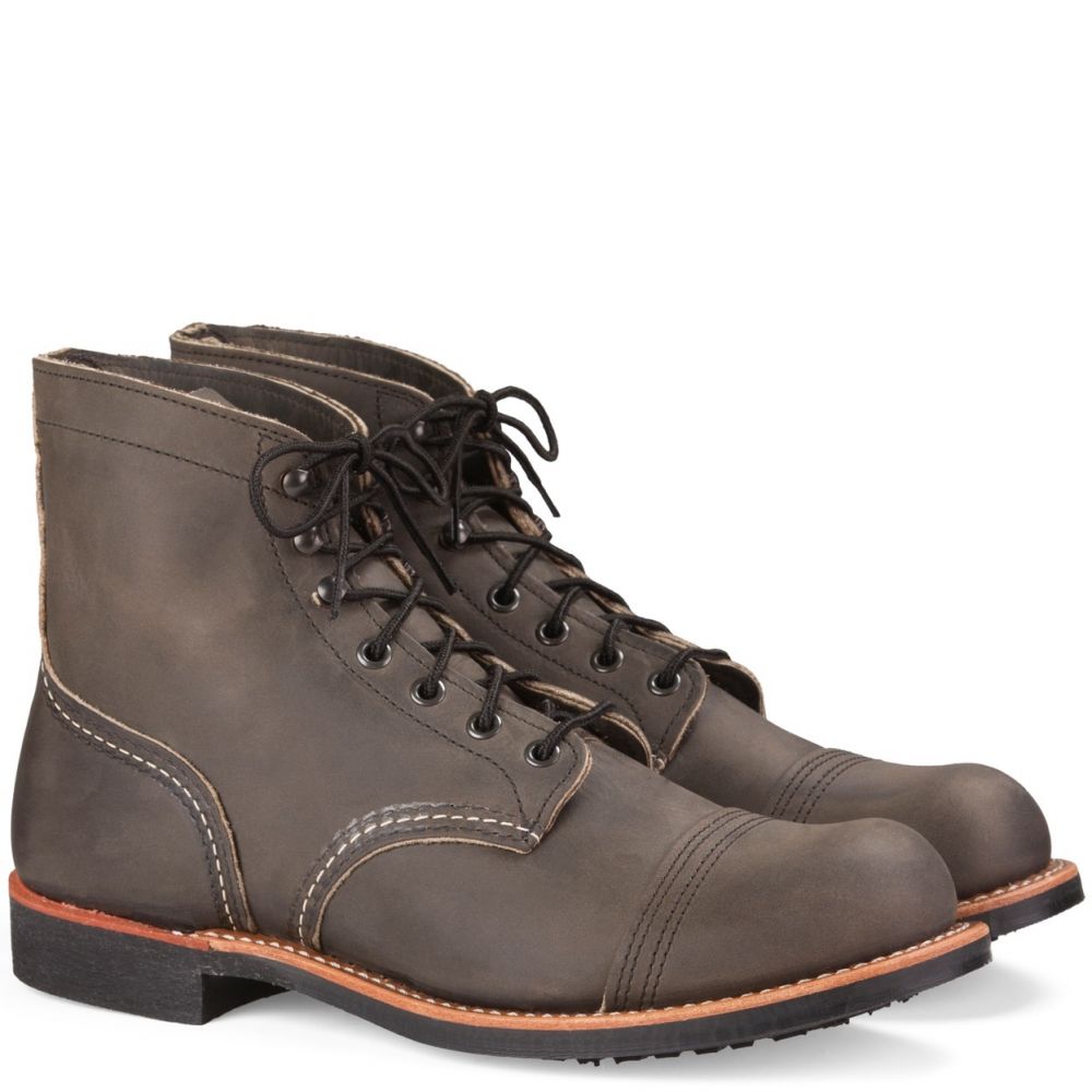 Red Wing Men's Iron Ranger 8086 in Charcoal – Getoutside Shoes