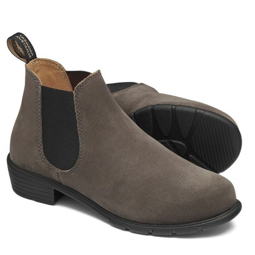 Blundstone Women's Series Low Heel 2173 in Dark Grey Suede