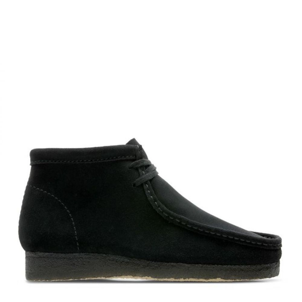 Clarks Men's Wallabee Boot in Black Suede