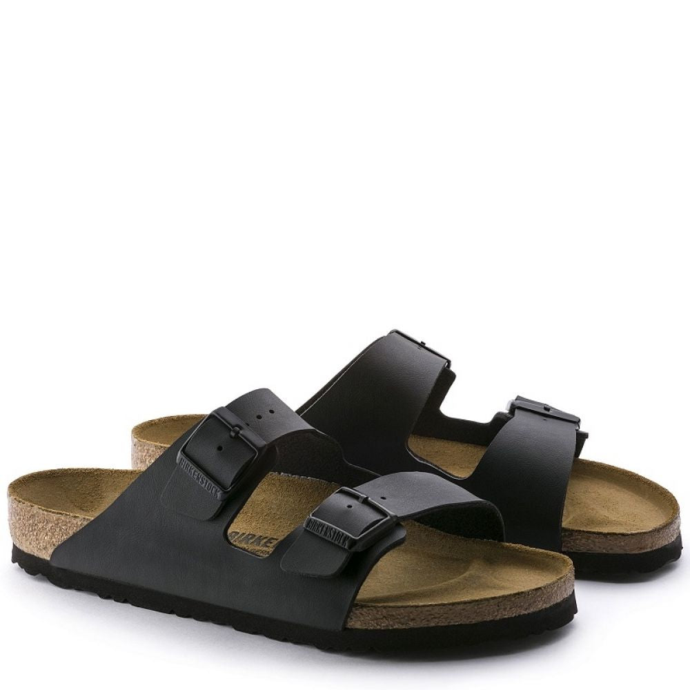 Birkenstock Women's Arizona Birko-Flor in Black (Narrow Width)