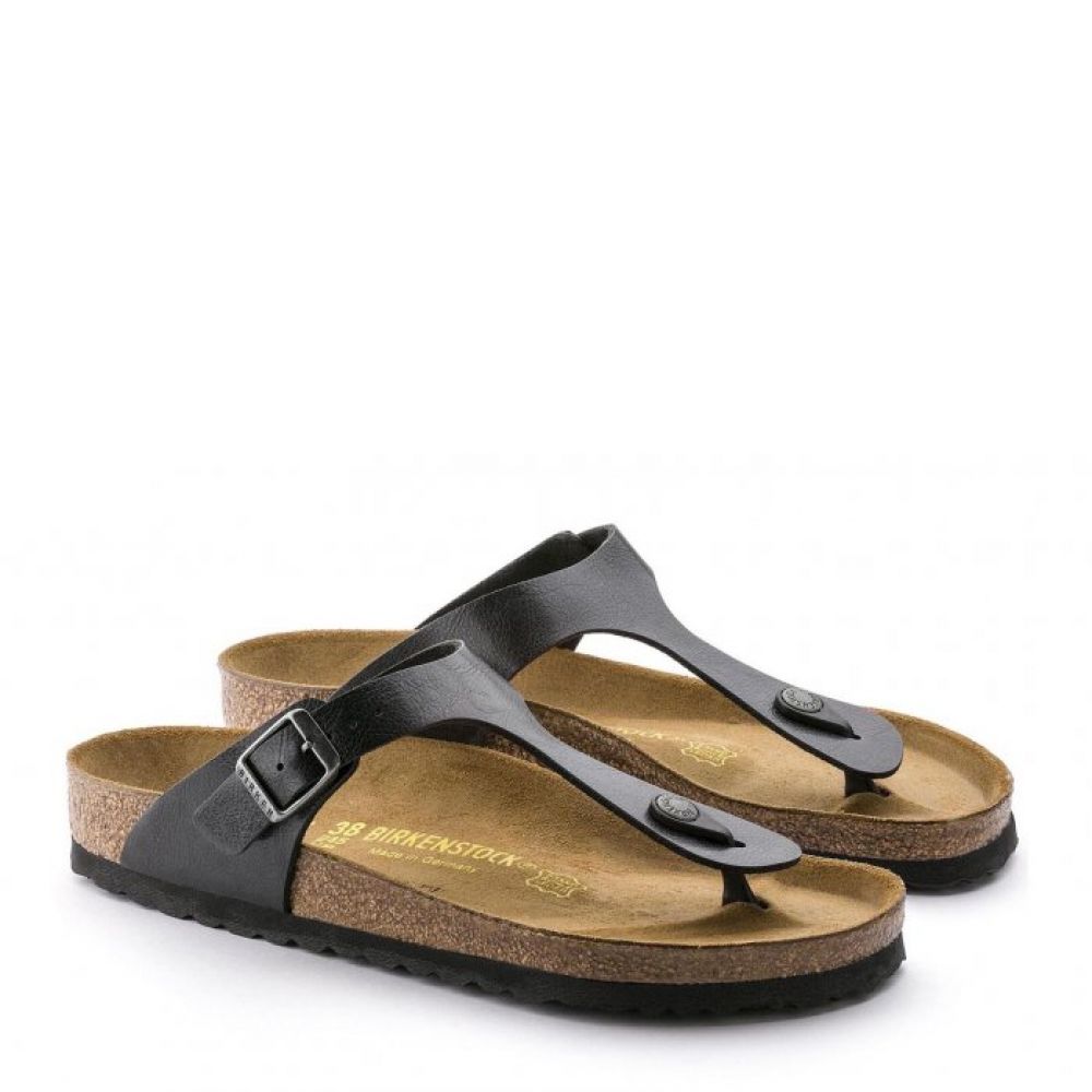 Birkenstock Women's Gizeh Birko-Flor in Graceful Licorice