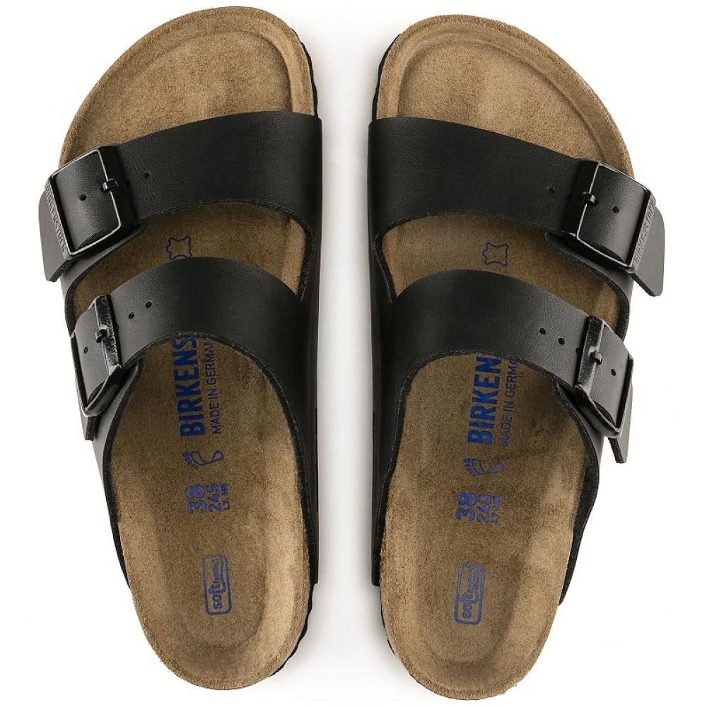 Birkenstock Arizona Softbed Birko-Flor in Black