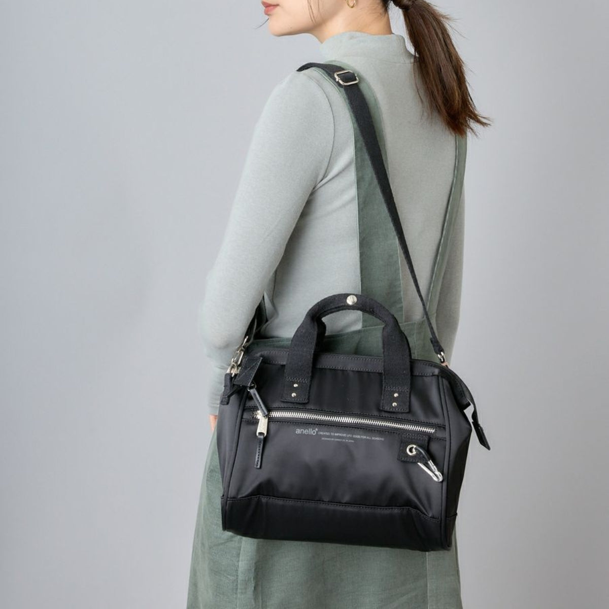 Anello Eleanor Shoulder Bag in Black