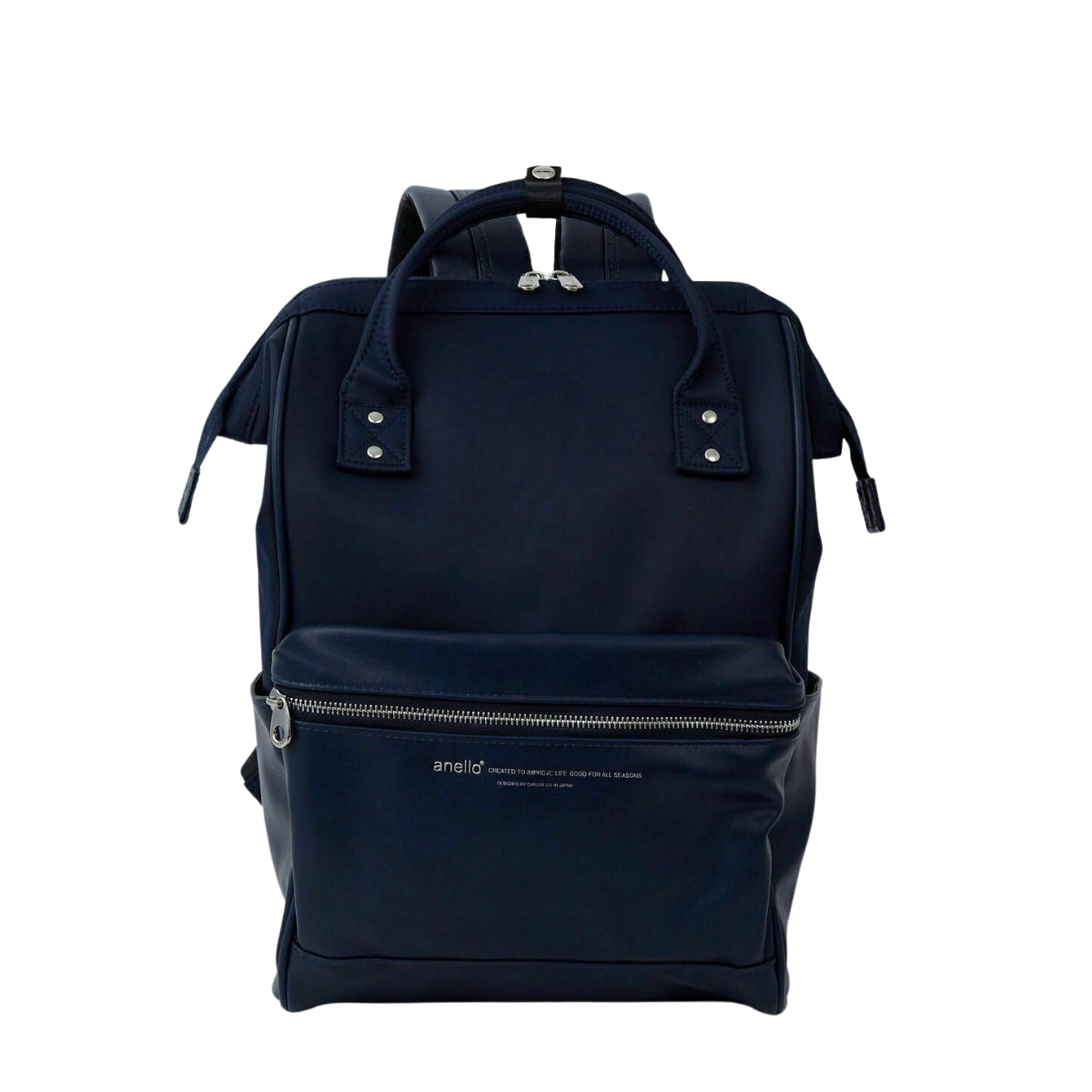 Anello Premium Clasp Backpack Regular in Navy