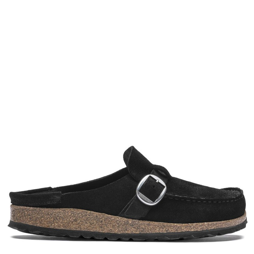 Birkenstock Women's Buckley Suede Leather in Black (Narrow Width)