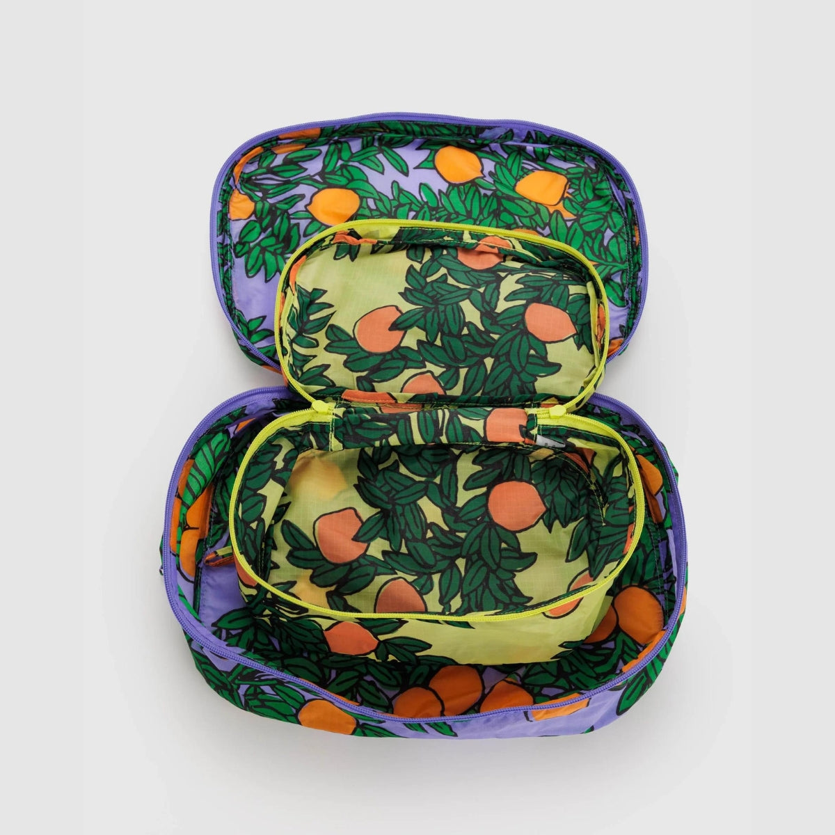 Baggu Packing Cube Set in Orange Trees