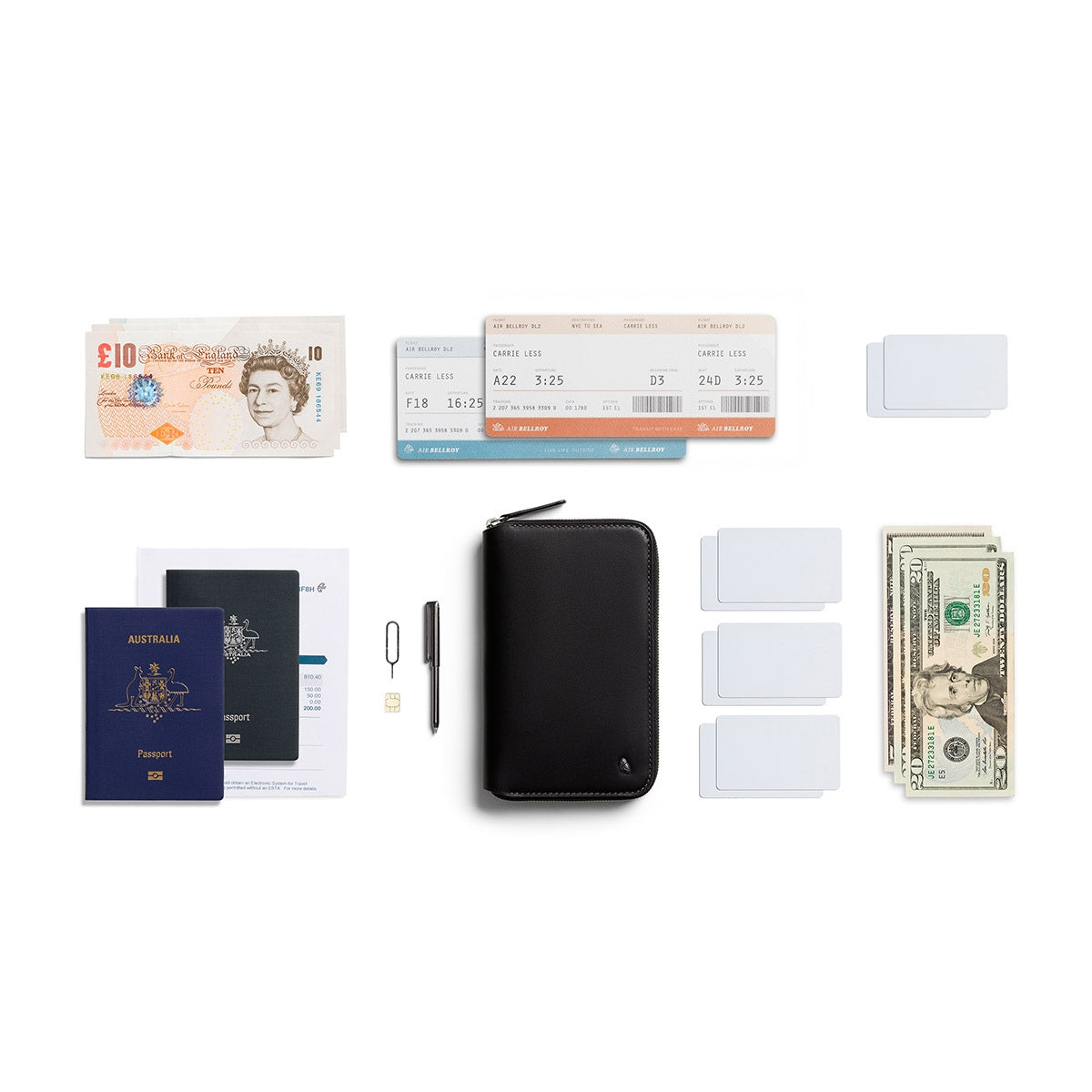 Bellroy Travel Folio (Second Edition) in Black