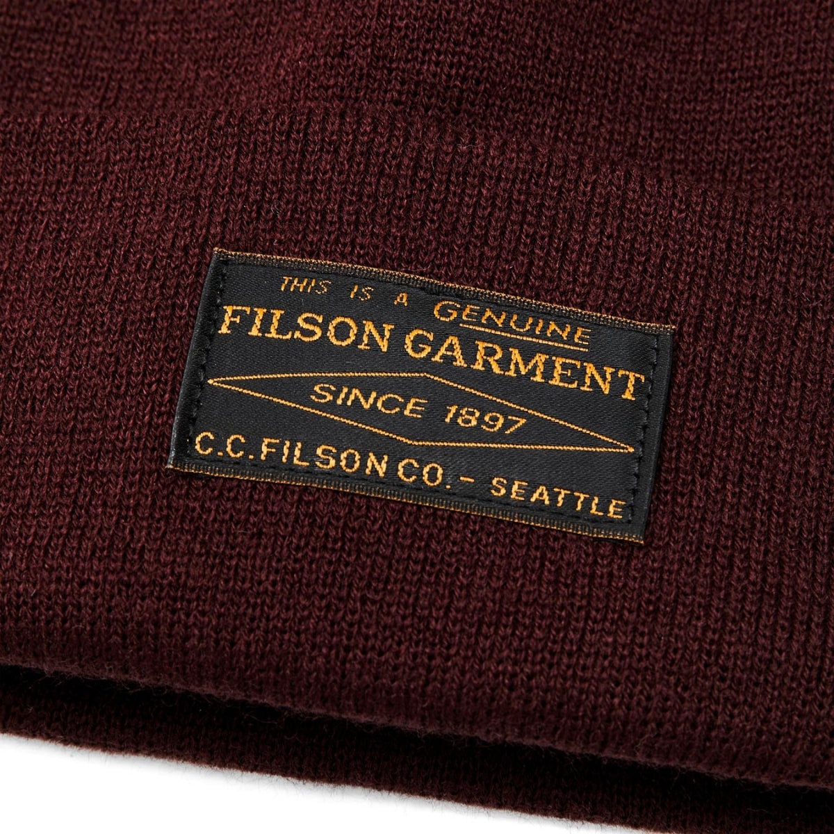 Filson Ballard Watch Cap in Port Red