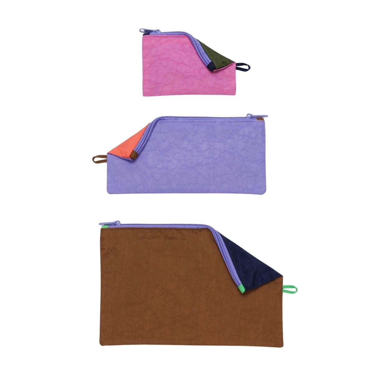 Baggu Flat Pouch Set in Night Lights