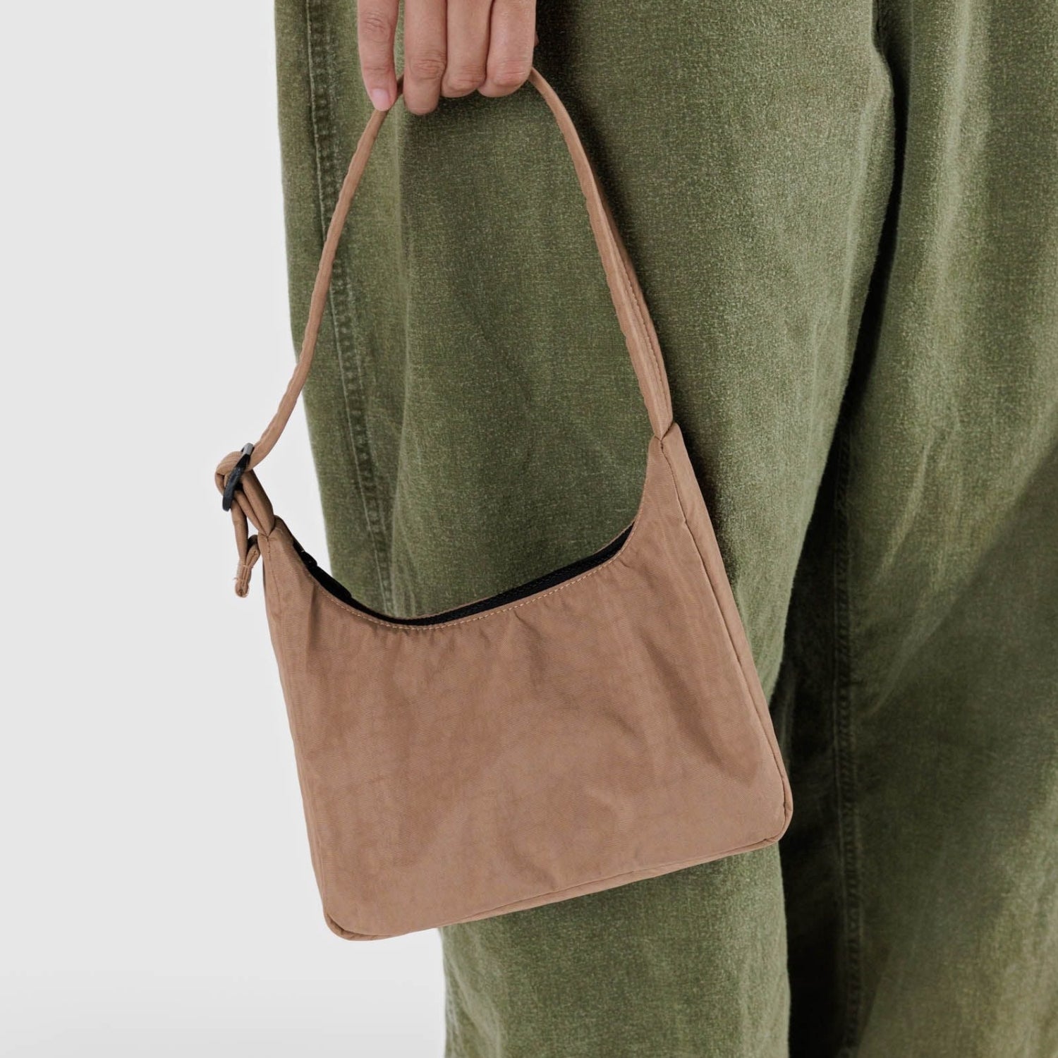 Baggu Mini Nylon Shoulder Bag in Cocoa