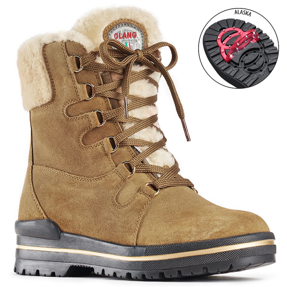 Olang Women's Meribel Boots in Tan/Brown