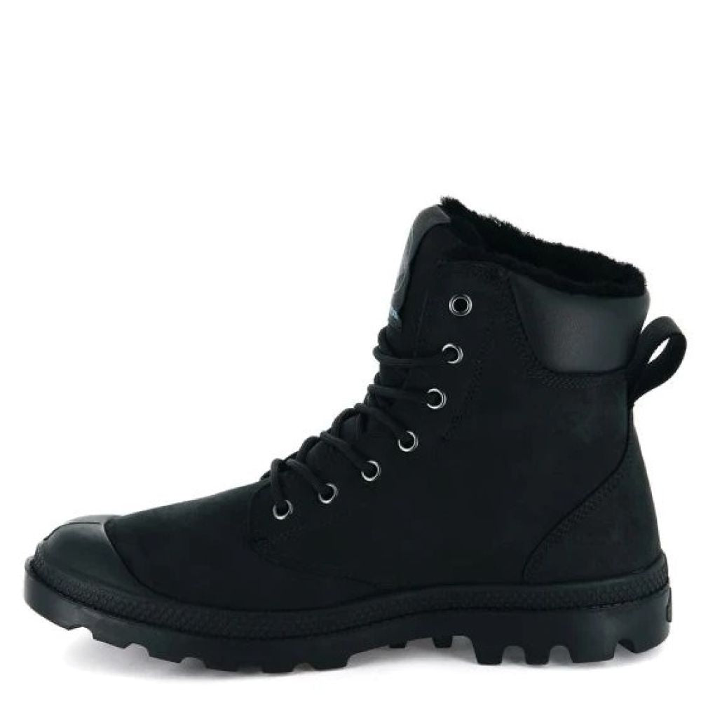 Palladium Pampa Sport Cuff WPS in Black/Black