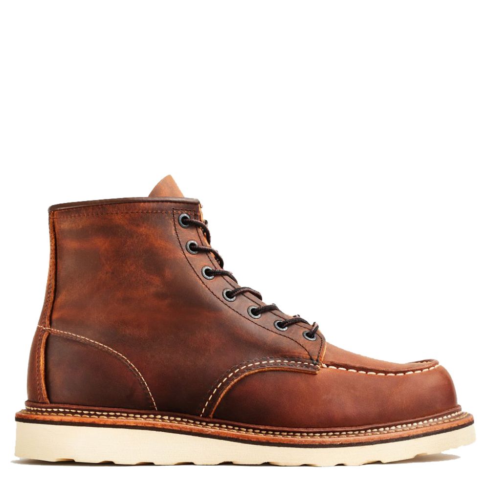 Red Wing Men's Classic 6 Inch Moc 1907 in Copper Rough