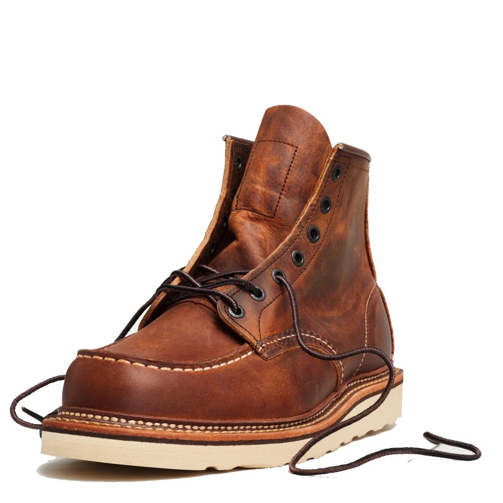 Red Wing Men's Classic 6 Inch Moc 1907 in Copper Rough