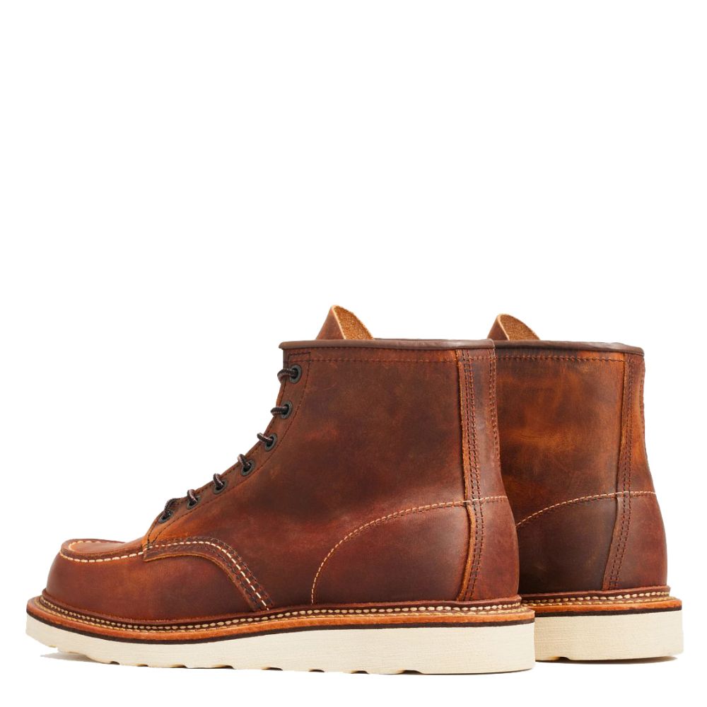 Red Wing Men's Classic 6 Inch Moc 1907 in Copper Rough