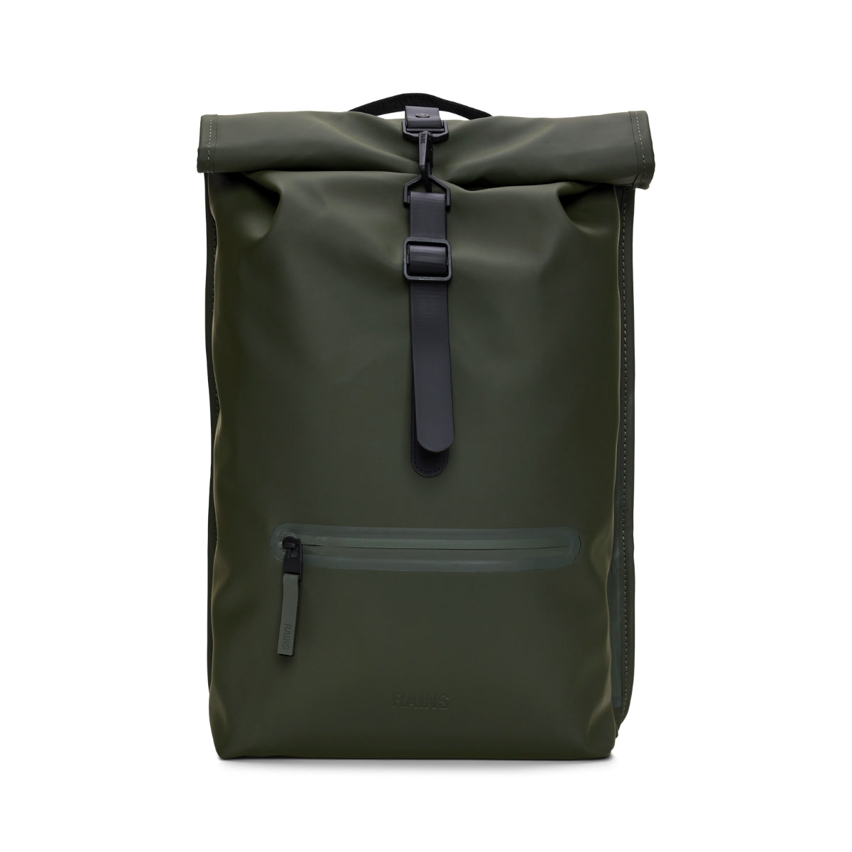 Rains Rolltop Rucksack in Green