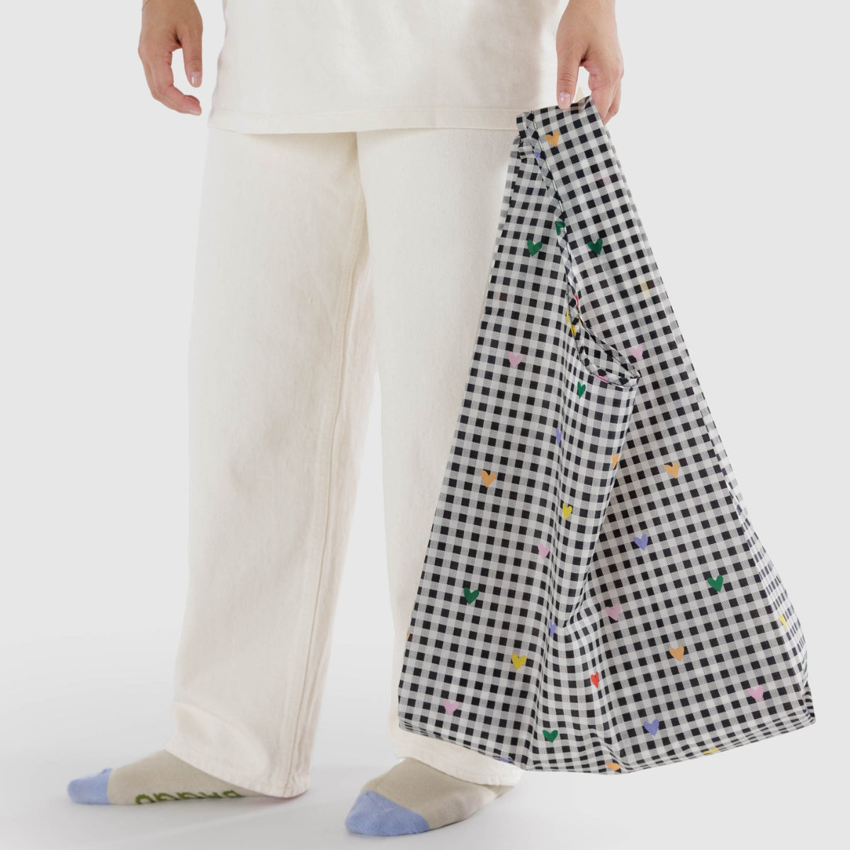 Baggu Standard Bag in Gingham Hearts