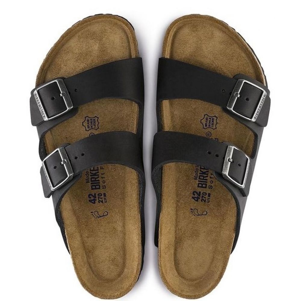 Birkenstock Men's Arizona Softbed Oiled Leather in Black