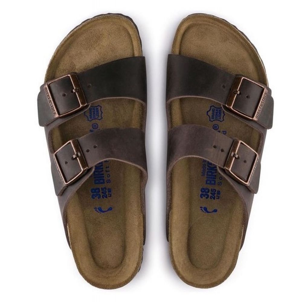 Birkenstock Arizona Softbed Oiled Leather in Habana