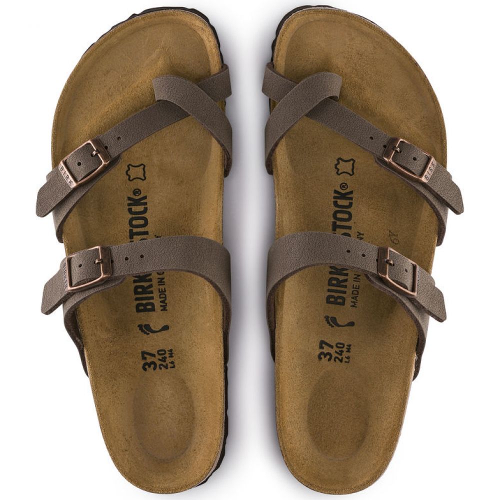 Birkenstock Women's Mayari Birko-Flor Nubuck in Mocha