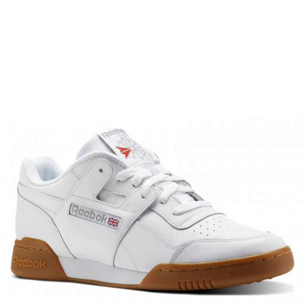 Reebok Women's Workout Plus in White/Carbon/Classic Red