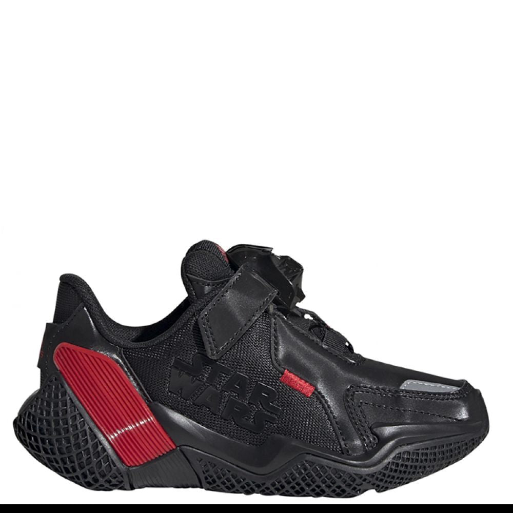 Adidas Youth's Star Wars 4uture RNR in Core Black/Scarlet