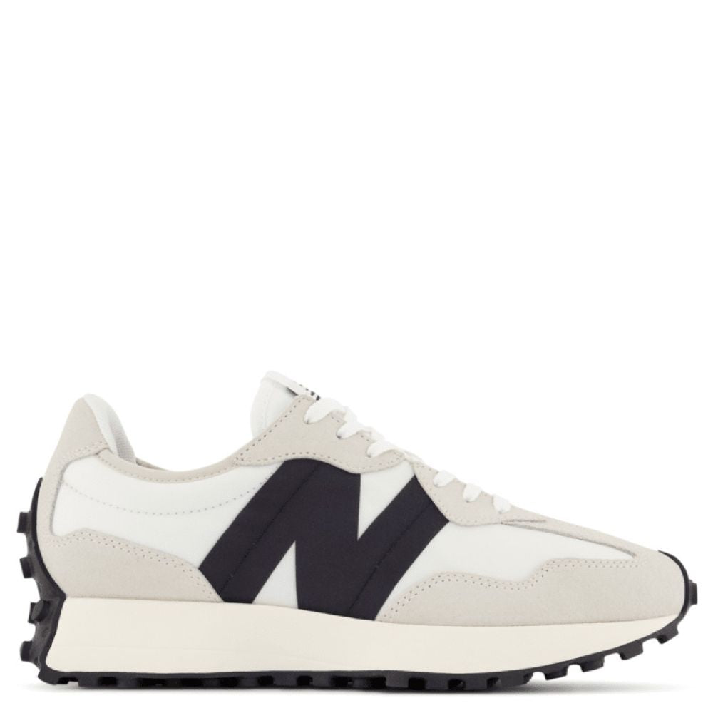 New Balance Women's 327 in Sea Salt with White and Black