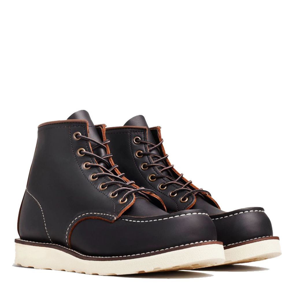 Red Wing Men's Classic 6 Inch Moc 8849 in Black Prairie