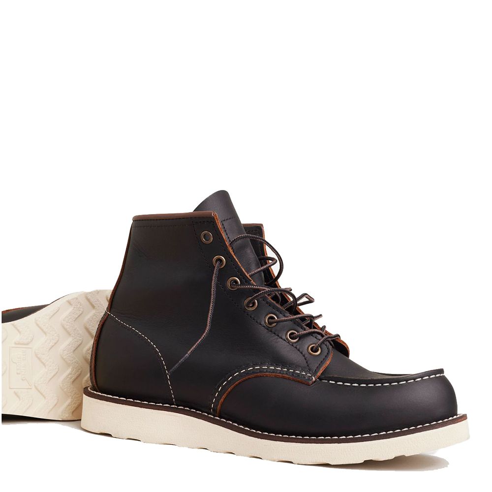 Red Wing Men's Classic 6 Inch Moc 8849 in Black Prairie