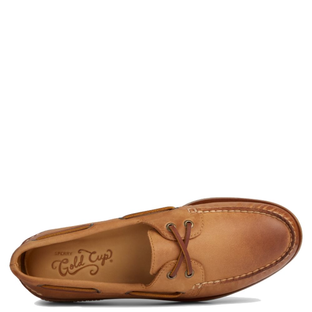 Sperry Men's Gold Cup Authentic Original 2-Eye Boat Shoe in Ginger