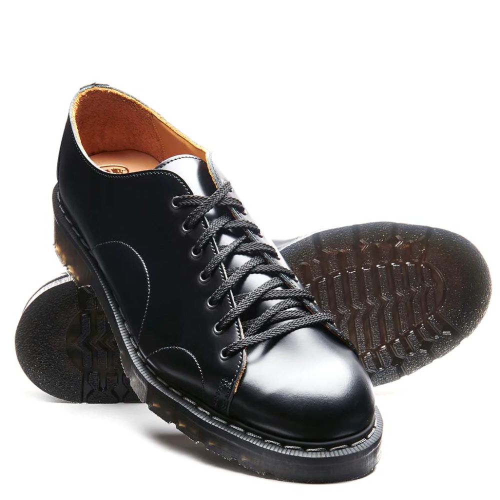 Solovair Monkey Shoe in Black Hi-Shine