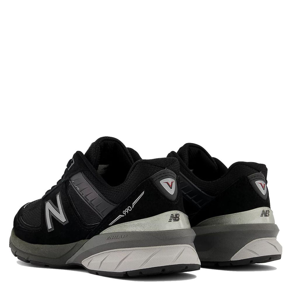 New Balance Women's Made in US 990v5 in Black with Silver