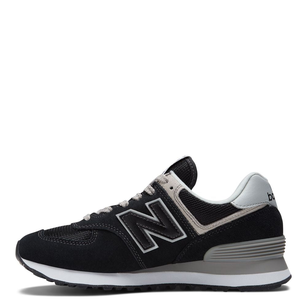 New Balance Women's 574v3 in Black with White