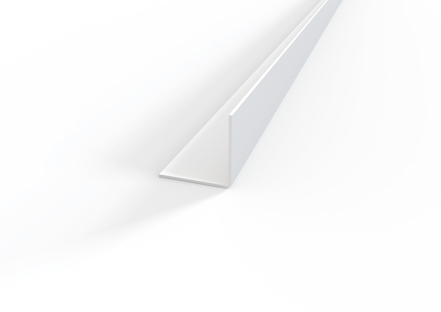 Profilo-Paraspigolo angolare in pvc bianco 22x22 barra  2.6 m