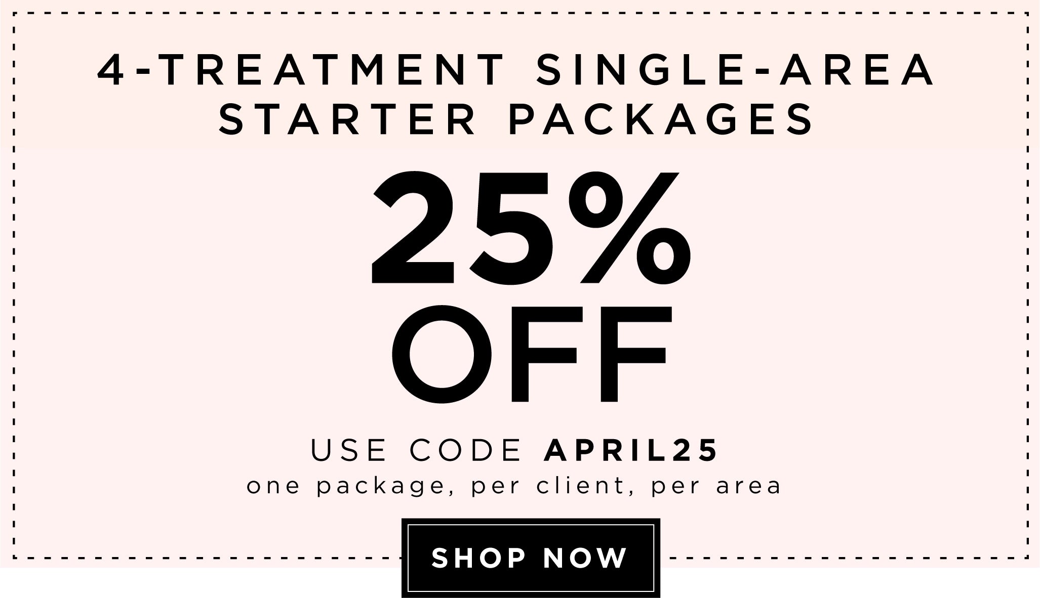 laser hair removal 25% off single starter packages
