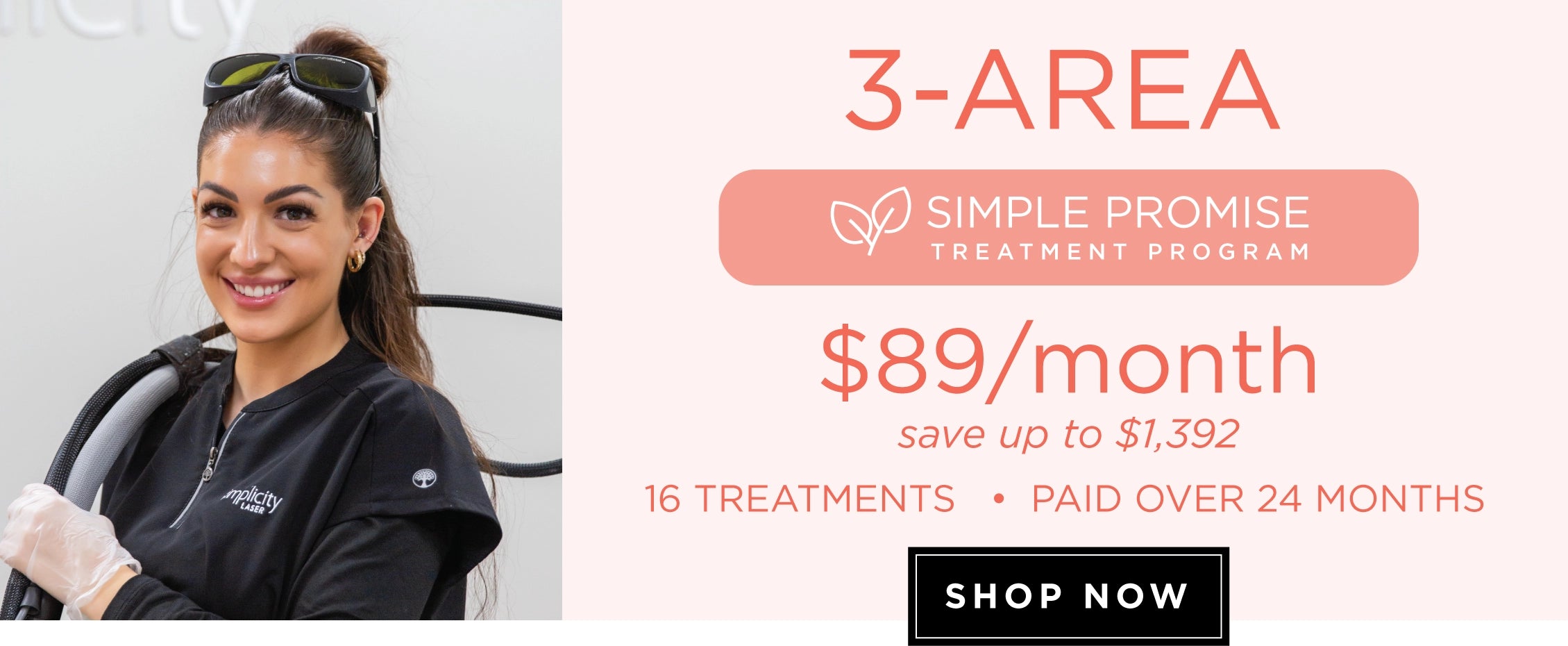 Simplicity Laser 3 area simple promise treatment program