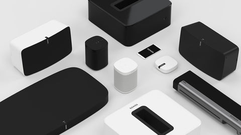 Various Sonos products beauty shot