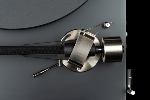 Pro-Ject Debut Pro tonearm birds eye view