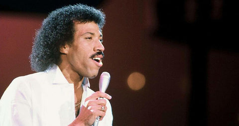 Lionel Ritchie performing live in the 80s