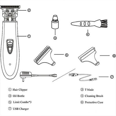 dual voltage rechargeable cordless trimmer