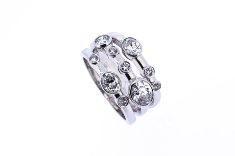 Remodel oval diamond ring