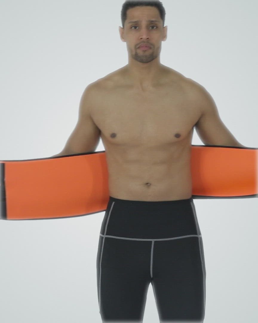 Plus Nutrition Store Nutrifit Waist Trimmer Sweat Band Increases Stomach  Temp to Cut Water Weight for Males