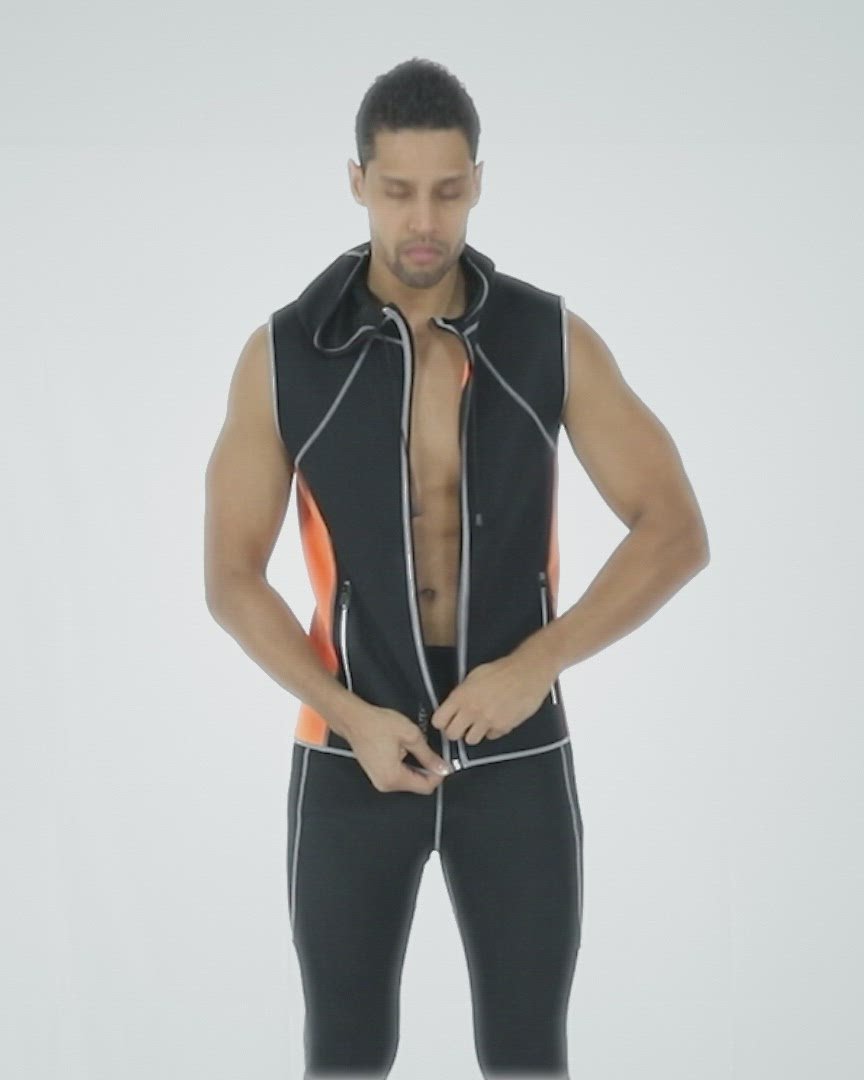 SaunaFX Men's Slimming Neoprene Sauna Vest with Microban Antimicrobial  Product Protection 
