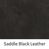 Saddle Black Leather