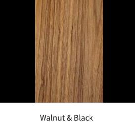 Walnut & Black