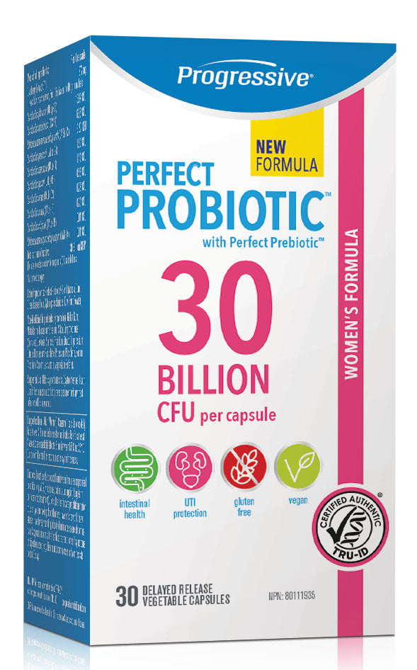 PROGRESSIVE Perfect Probiotic 30 Billion Women (Shelf Stable - 30 veg caps)