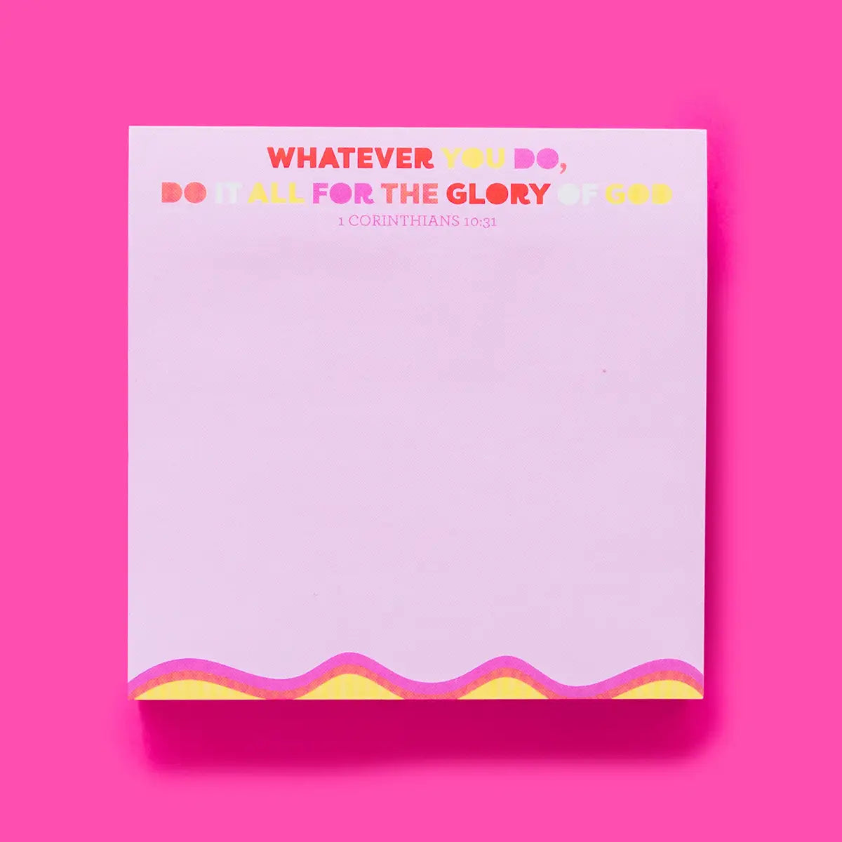 TAYLOR ELLIOTT DESIGNS Sticky Note Pad "Bible Verse"