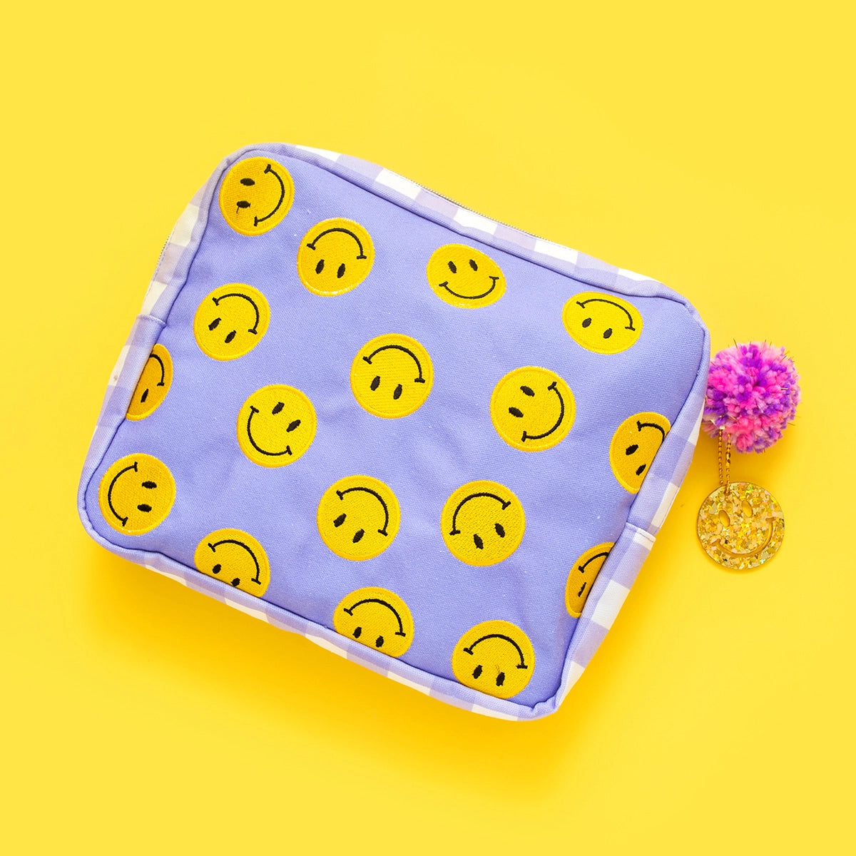 TAYLOR ELLIOTT DESIGNS Pouch [Smiley] Large