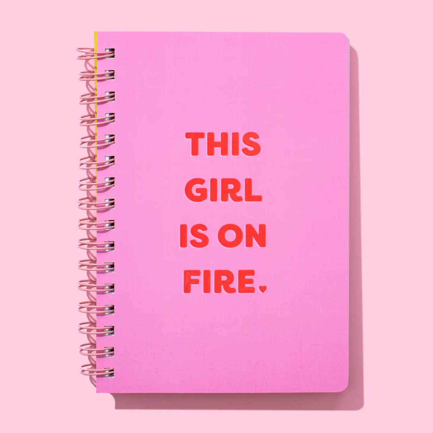 TAYLOR ELLIOTT DESIGNS Spiral Notebook "This Girl Is On Fire"